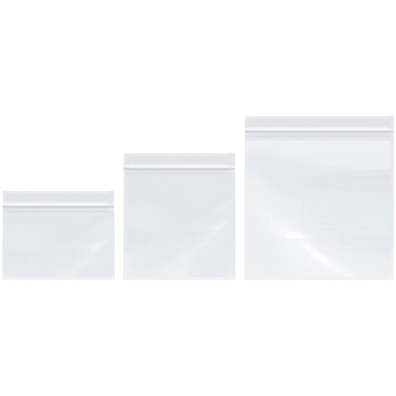 Plymor Heavy Duty Plastic Reclosable Zipper Bags, 4 Mil Variety Pack